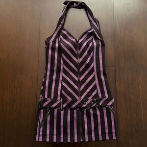 Lip Service Purple and Black Psycho Circus dress